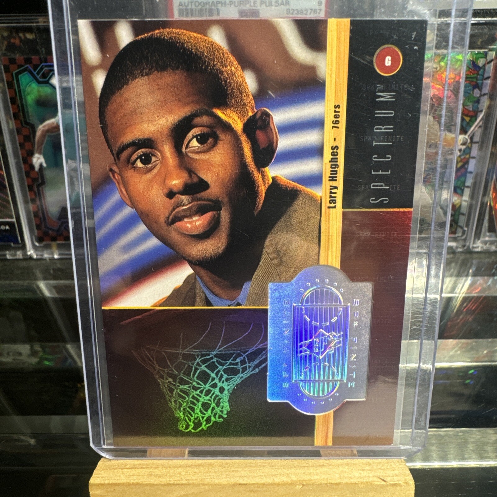 **Larry Hughes** 1999 Upper Deck Spectrum Silver Finite SPX 9/25 Prospect Card