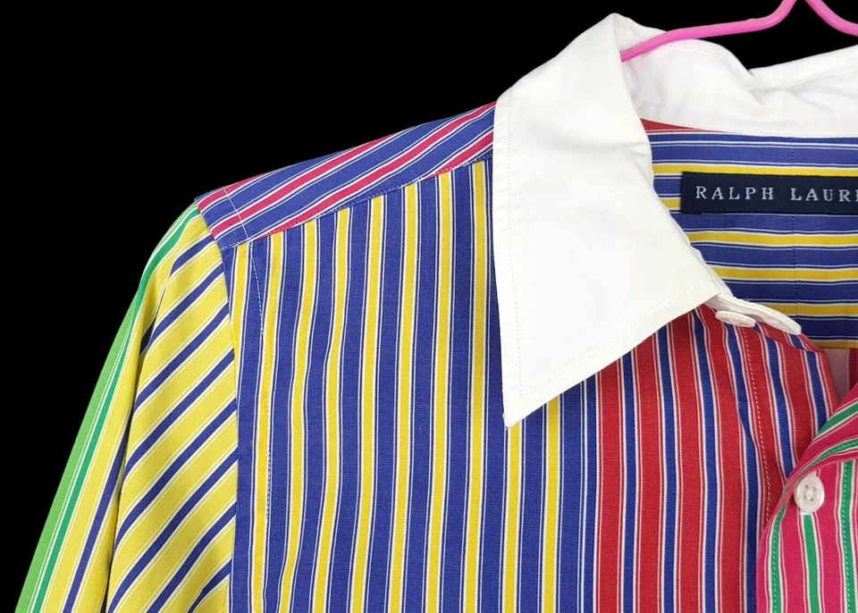 RALPH LAUREN Boys Candy Striped L/S EVENING SHIRT - 7/8Yrs - RRP £119 - Image 2 of 4