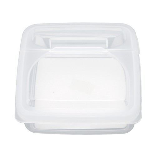 3Pcs Flip Lid Cheese Container Transparent Clear PP Food Storage Box Case - Picture 12 of 12