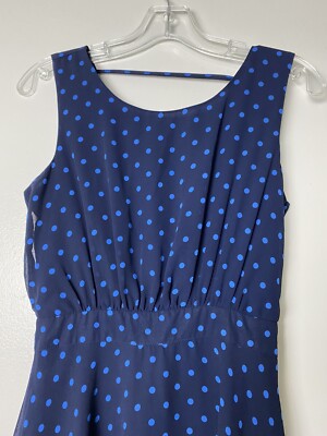blue polka dot dress forever 21 Strapless Polka Dot Mini Dress