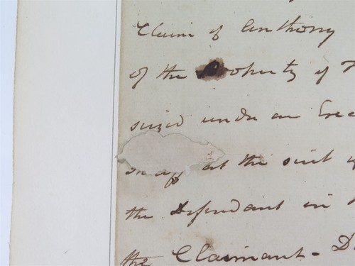 Orig Manuscript New York Supreme Court Case 1801 Lawrence vs Theophilus Bower - Picture 5 of 7