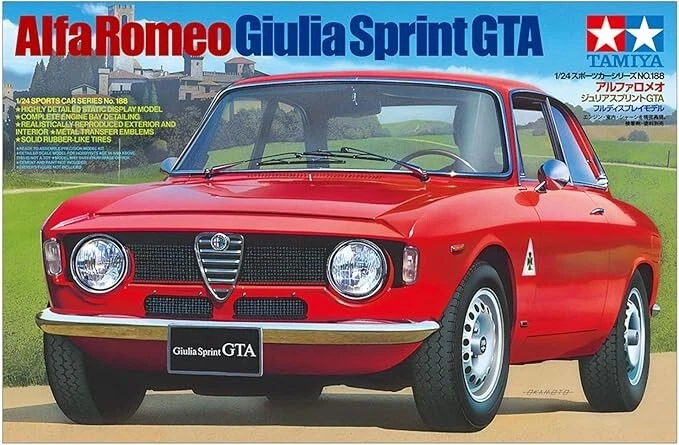 Tamiya 1/24 Alfa Romeo Giulia Sprint GTA Model Kit Sport Car Series 24188 Nuovo - Immagine 2 di 4