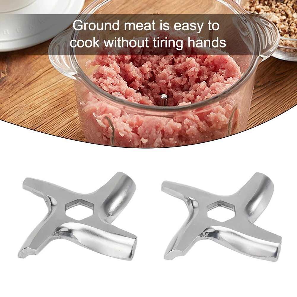 2 Pcs Meat Grinder-Blades Cutting Parts #5 Mincer Replacement For.