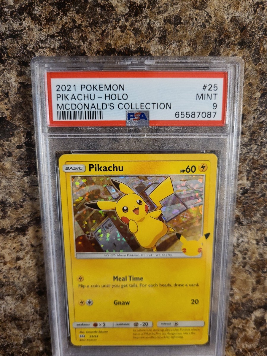 2021 Pokemon Pikachu Holo McDonald's Collection 25th