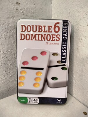 Cardinal Color Double 6 Dominoes & Collectors Tin