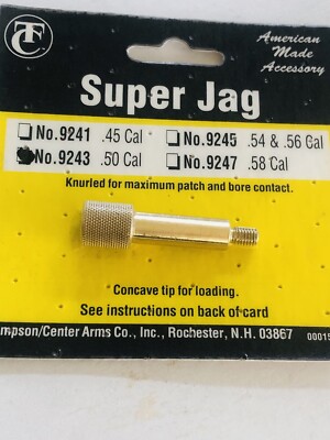 ShipN24hours. New-.50 Cal Super Jag. No 9243. Concave Tip For Loading.