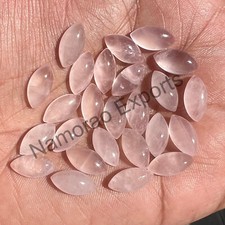 Natural Rose Quartz Marquise 4x8 mm to 10x20 mm Cabochon Loose Gemstone Lot