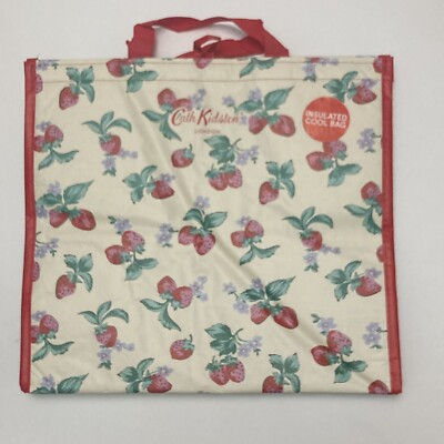 #ad #ad Tesco Cath Kidston Strawberries Cool Bag Insulated Tote Blossom Shopper 2023 New $34.99