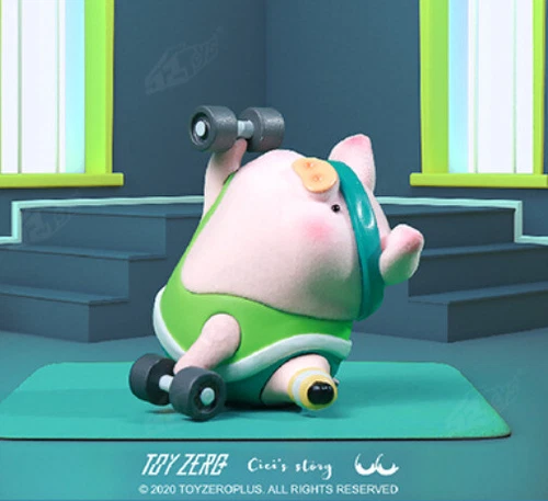 Toyzero + LuLu the Piggy The Fitness Club Series Blind Box Figur Spielzeug Geschenk - Bild 5 von 21