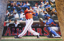 AUSTIN HEDGES TEXAS RANGERS SIGNED 8X10 GLOSSY PHOTO (B)