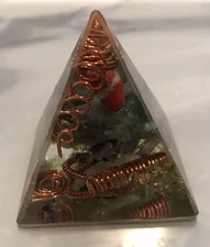 Orgone Pyramid Energy Generator EMF Protection Healing Orgonite HANDMADE