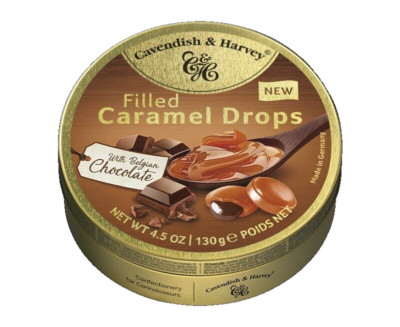 Cavendish & Harvey Caramel Choco Drops - Karamell mit Schokoladenfüllung 130g