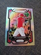 2024 Panini Prizm Baseball #262 Nolan Schanuel Silver Holo Prizm RC Angels 
