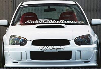 Subienation Windshield decal car sticker banner graphic fit / for Subaru cars 
