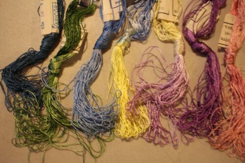 Varicor Luinha Variegated Embroidery Thread yarn 9 Skeins 15 meters each vintage - Picture 3 of 6