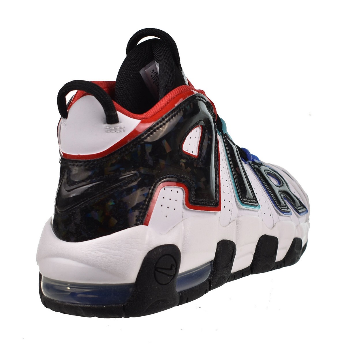 Nike Air More Uptempo CL (GS) Big Kids' Shoes White-Black