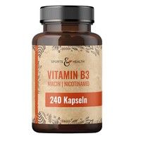 Vitamin B3 Niacin Kapseln – 240 Kapseln – 500 Mg Niacin Pro Kapsel