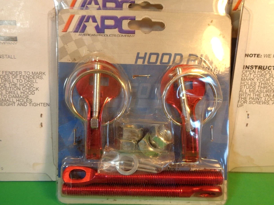 Pinos de capô de tarugo estilo flip over anodizado vermelho APC, #155101, 10 pacotes (novo) - Imagem 4 de 4