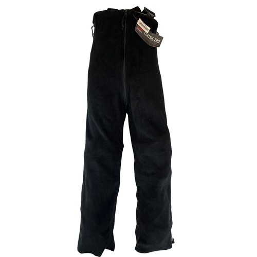 Black US Military Polartec Fleece Bib ECWCS Overalls - Used Good *mocinc.1982*