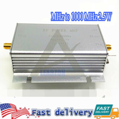RF broadband power amplifier 1 MHz to 1000 MHz 2.5W Fast Ship