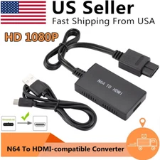 1080P For N64/GameCube/SNES to HDMI Converter Adapter TV Video HD Link Cable US