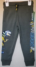 365 Kids from Garanimals Boys Dino Graffiti French Terry Fashion Joggers Size: 4