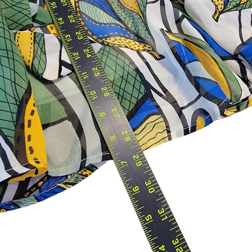 Live 4 Truth Retro heller abstrakter Rock Gr. XL grün Blatt gelb T31 - Bild 6 von 8