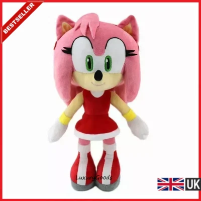 🌸Sonic the Hedgehog Amy Rose Peluche Videojuegos Peluche Juguete SEGA 30 cm🌸