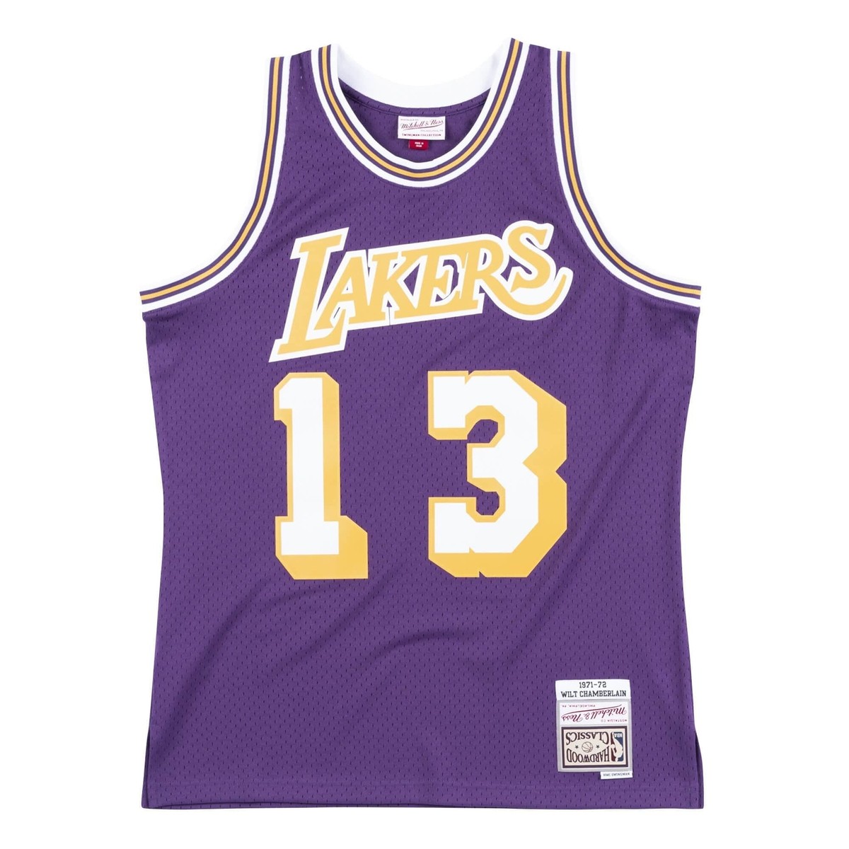 Mens Mitchell & Ness NBA Swingman Jersey LA Lakers 71-72 Wilt
