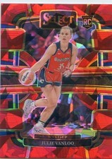 2024 Panini Select WNBA JULIE VANLOO RC ROOKIE #57 RED ICE PRIZM MYSTICS