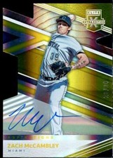 Zach McCambley 2020 Elite Extra Edition Signatures Aspirations Die Cut Gold #75 