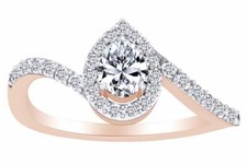 2/7ct Natural Diamond Solitaire Engagement Anniversary Ring in Solid 14k Gold