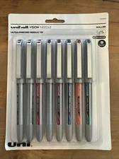 uni-ball uniball Vision Needle Rollerball Pens Fine Point 0.7mm Assorted Ink