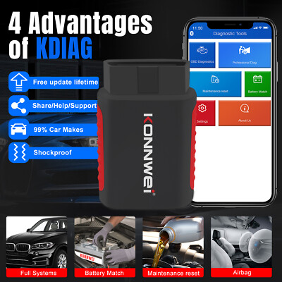 NEWEST KONNWEI KDIAG Automotive Full System Diagnostic Scanner tools