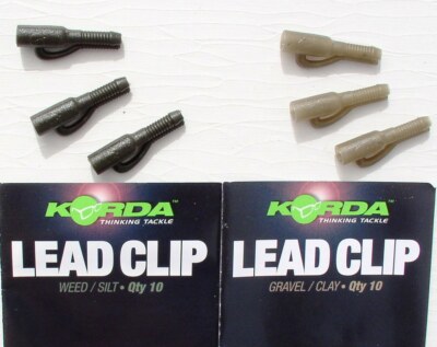 Korda Lead Clips - perfekt für Festbleimontagen beim Boilieangeln KLCCG, KLCWS