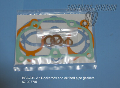 Rockerbox gasket set Kipphebel dichtsatz 67-279 67-277 67-278 15-203 A7 A10 BSA
