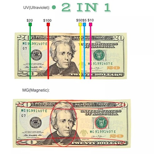 2in1 Mini Counterfeit Money Dollar Bill Detector & Tester Pen Fake Currency - Picture 15 of 18