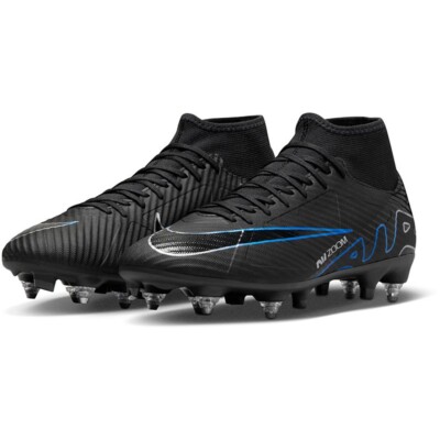 NIKE Mens Black Blue Mercurial Superfly Academy DF SG - Main Image