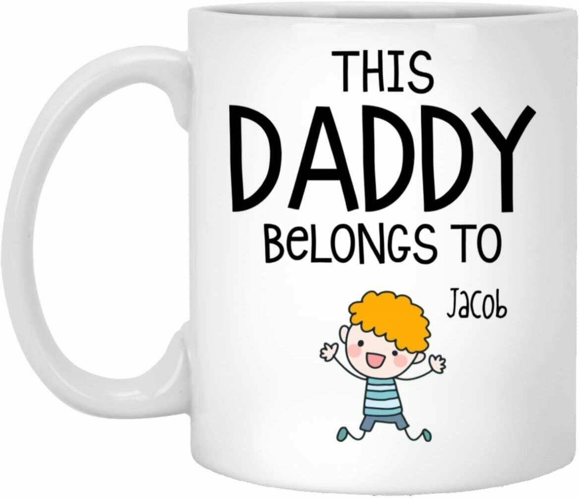 Personalized Fathers Day Mug For Daddy Papa Father Dad Cup From Son Funny Mugs