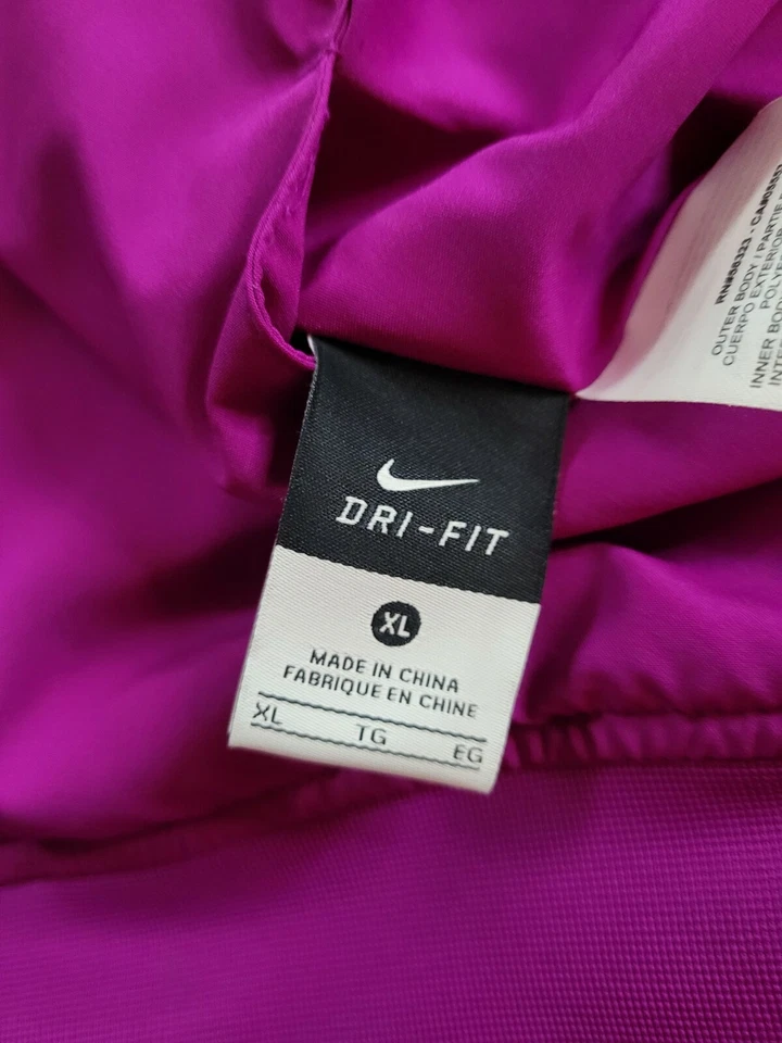Nike Women Jacket XL Purple Dri Fit Reversible Spell Out Extra Large EUC - Image 3 of 4