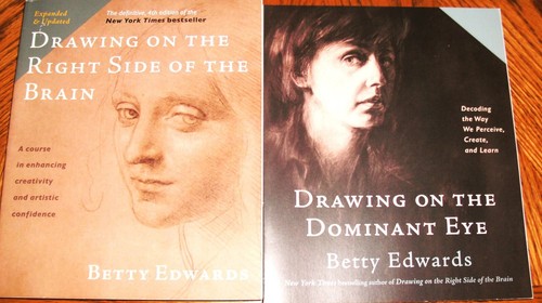2 Books - Drawing on the Right Side of the Brain + Drawing the Dominant Eye