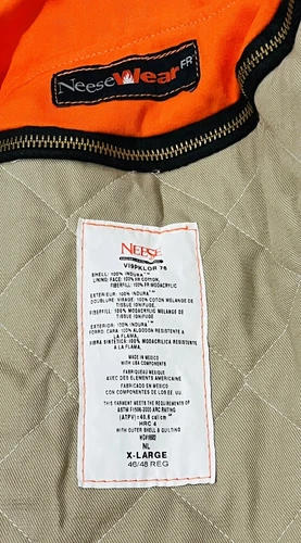 Nesse Wear Fire Resistant XL Coat Reflector Stripped Sleeves Fire Fighter image 8
