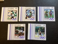 ICOLLECTZONE Zaire 1154-58 Olympics XF NH (1)