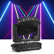 6 Eyes RGB XYZ Laser Moving Head Light DMX DJ Disco Party Stage Lighting Show