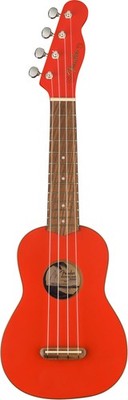 Fender Venice Soprano Ukulele - Fiesta Red