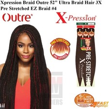 Xpression Braid Outre 52" Ultra Braid Hair 3X Pre Stretched EZ Braid 4