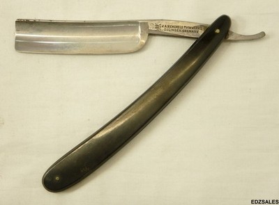 JA Henckels Twin Works Solingen Germany Vintage Black Straight Razor