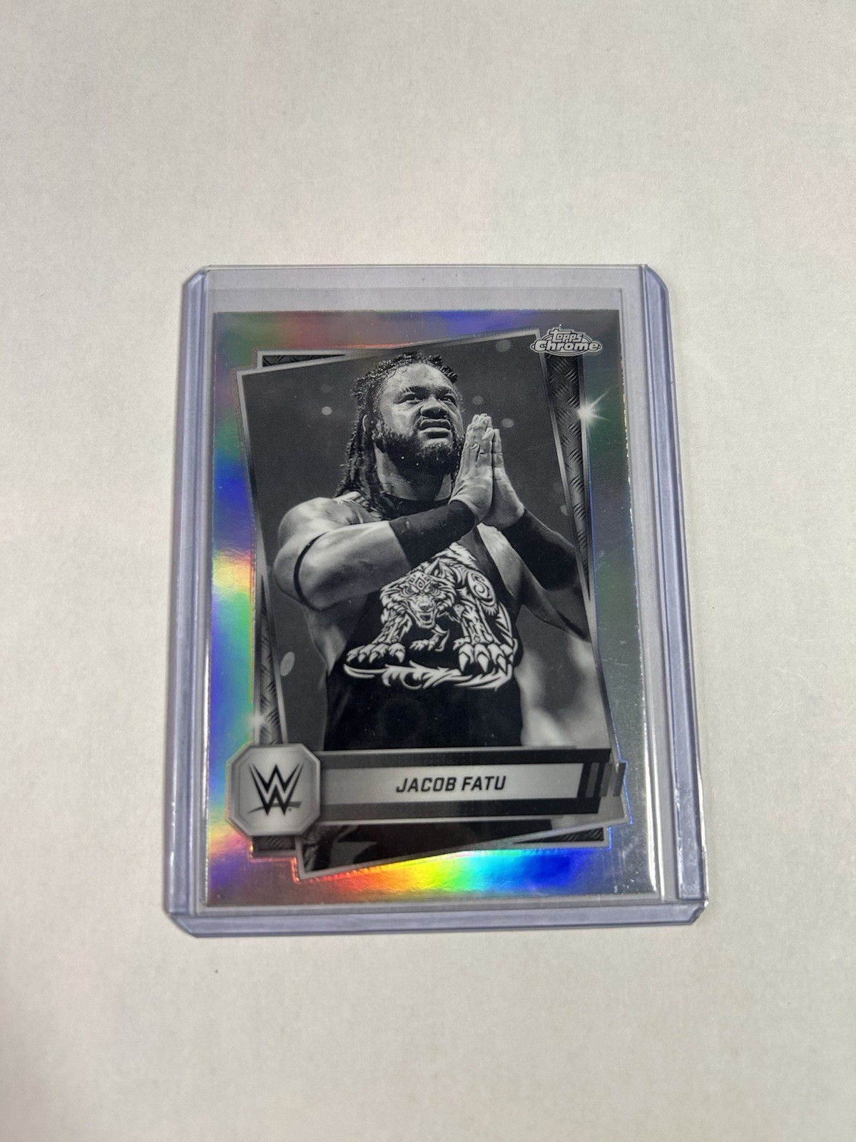 Jacob Fatu Sepia 2025 TOPPS CHROME WWE #100