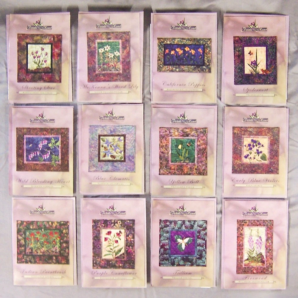 Edredón artístico de flores silvestres McKenna Ryan PETALS OF MY HEART PATRONES SIN CORTAR - ¡Tú eliges! Foto 2 de 3