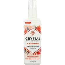 Crystal Mineral Deodorant Spray Pomegranate 4 Oz